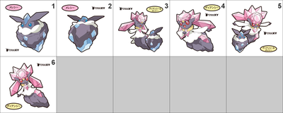703, 719 Carbink, Diancie Pan Stickers Pokemon