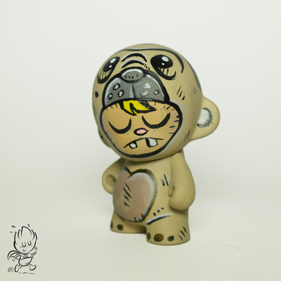 Pug boy 2.5" munny custom