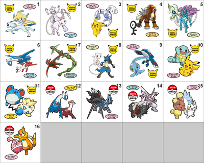 Movie Edition Pokemon Pan Stickers