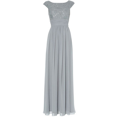 Long bridesmaid dresses, lace bridesmaid dress, cheap bridesmaid dress, chiffon bridesmaid dress, grey bridesmaid dress, bd145293