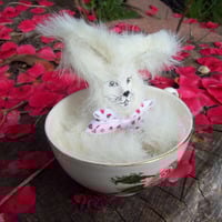 Alice in Wonderland Storybook Tea Cup  Teaparty Doll--OOAK-Faeryspell Creations--Alice,Mad Hatter,Cheshire Cat,March Hare, Dormouse, - Thumbnail 3