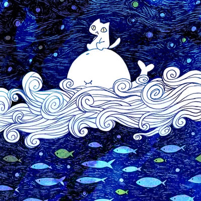 Cat & whale (poster)