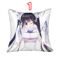 New Anime Design 40 x 40 CM Square Dakimakura Waifu Throw Pillow Covers - Thumbnail 1