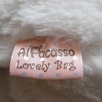 White Amuse Pacalatta Alpacasso Arpakasso Alpaca Handbag Phone Carry Bag Cute Case Plush - Thumbnail 2
