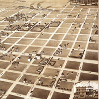 Aberdeen, South Dakota in 1883 - Bird's Eye View, Aerial Panorama, Vintage, Antique Map, Reproduction, Giclée, Fine Art, Wall Art, History - Thumbnail 2