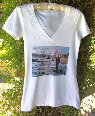 On the other side of fear lies freedom- Ellie Stone 