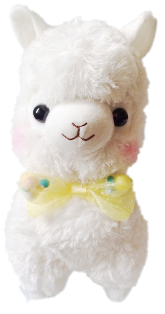 Amuse Pop series Arpakasso White Alpacasso Alpaca 50 cm