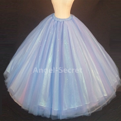 S343 gradient skirt, purple, blue, light blue