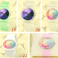 Galaxy Waterproof gradient transparent couple watches - Thumbnail 4