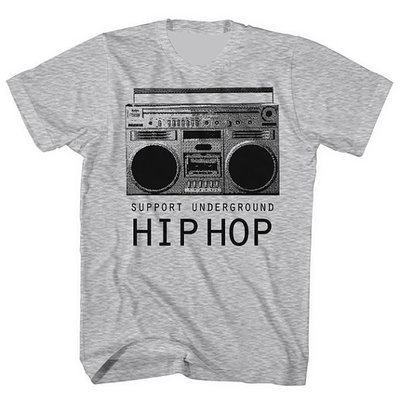 Support underground hip hop boombox shirt