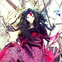 Red Queen OOAK Fairy Doll-Faeryspell Creations - Thumbnail 2
