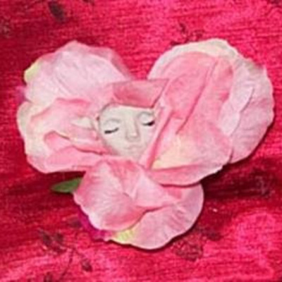 Flower fairy brooch pin ooak-faeryspell creations