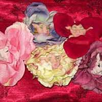 Flower Fairy Brooch Pin OOAK-Faeryspell Creations - Thumbnail 1