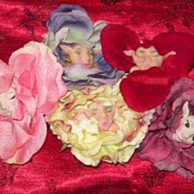 Flower fairy brooch pin ooak-faeryspell creations