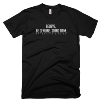 Mens' Slogan Tee (White Print)