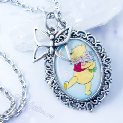 Spring winnie the pooh necklace