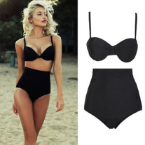Classic High Waisted Swimsuit Set
