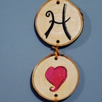 Wooden Ash Round Wall Hanging "Home Is Where The Heart Is" Wall Decor - Thumbnail 1