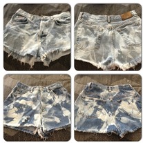 Shredded High Waisted Shorts