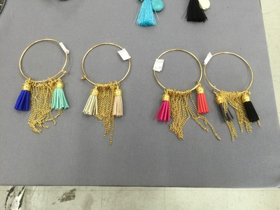 Gold Tassel charm bracelet (4 colors)