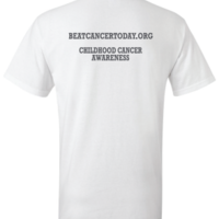 Beat Cancer White T-Shirt - Thumbnail 1