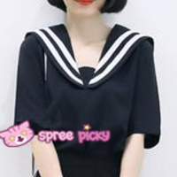 S-4XL 3 Colors Summer Oversized Sailor Tee Shirt SP152514 - Thumbnail 1