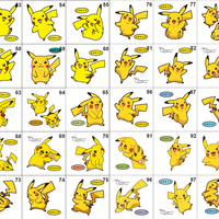 025 Pikachu Pan Stickers Pokemon - Thumbnail 1