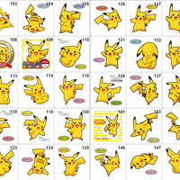 025 Pikachu Pan Stickers Pokemon - Thumbnail 2