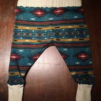 Teal Geometric Leggings - Thumbnail 1