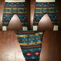 Teal Geometric Leggings - Thumbnail 3