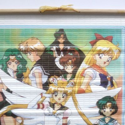 Rare sailor moon stars bamboo scroll