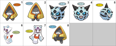 361, 362, 478 Snorunt, Glalie, Froslass Pan Stickers Pokemon