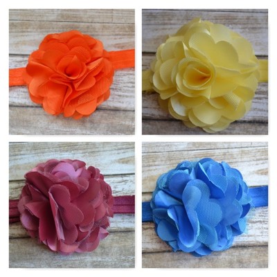 Satin petal headbands