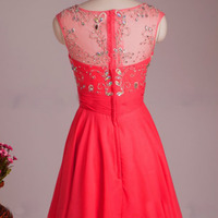 short homecoming dress, chiffon homecoming dress, cheap homecoming dress, homecoming dress, junior homecoming dress, PD150381 - Thumbnail 2