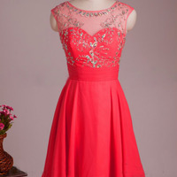 short homecoming dress, chiffon homecoming dress, cheap homecoming dress, homecoming dress, junior homecoming dress, PD150381 - Thumbnail 1