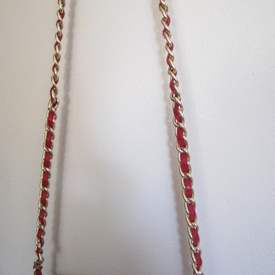 Red chain purse 