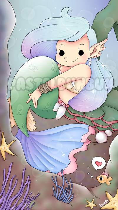 Mystical Mermaid Print (Small)