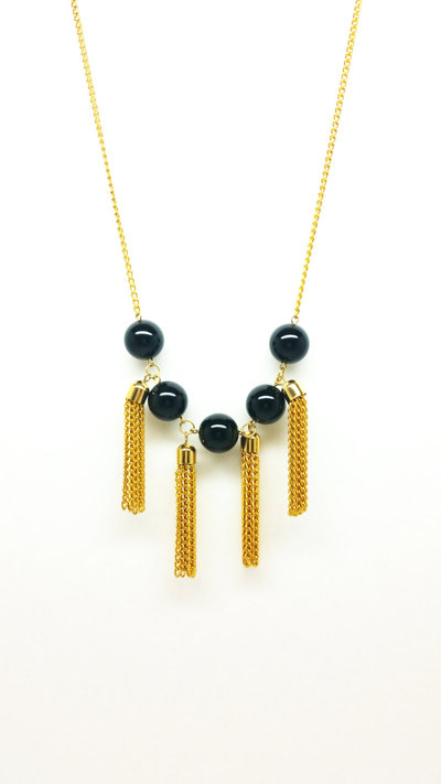 The Cleopatra Necklace: Onyx Necklace