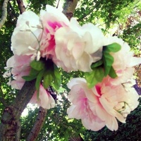 Summer Roses Flower Crown Headdress - Thumbnail 1