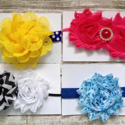 Sized flower headbands (1-2 yrs)