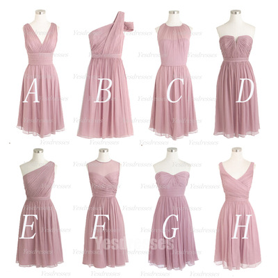 Dusty thistle bridesmaid dresses, cheap bridesmaid dress, short bridesmaid dress, custom bridesmaid dresses, simple bridesmaid dress, pd15222 - Thumbnail 2