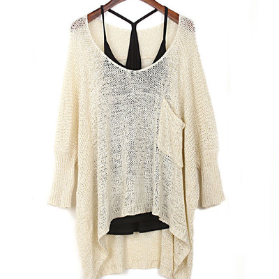 Fashion apricot bat sleeved sweater  02 - Thumbnail 5