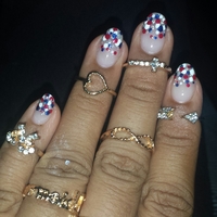 7 Pcs Gold Mani Rings - Thumbnail 3
