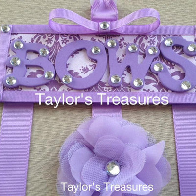 Taylors treasures - bows hair bow holder - any color/any pattern