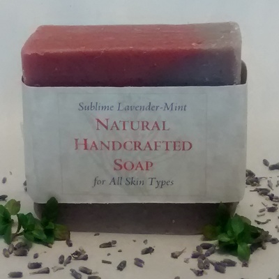Sublime lavender-mint soap for all skin types