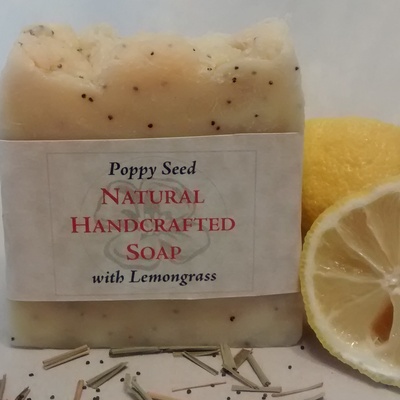 Poppy seed soap with lemongrass