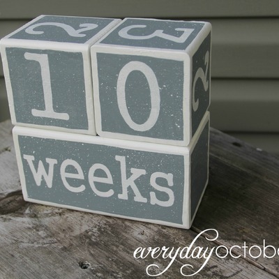 Gray and white block set