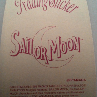 Sailor moon 1998 trading sticker card 14 jpp/amada toei rare mint