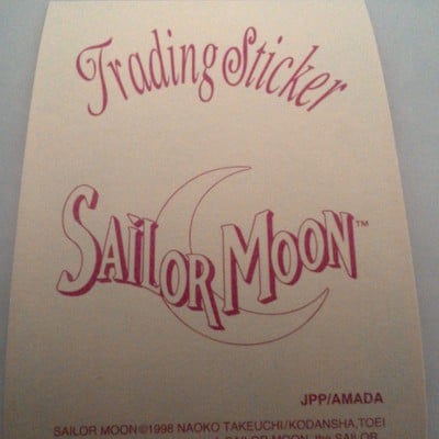 Sailor moon 1998 trading sticker card 87 jpp/amada toei rare mint