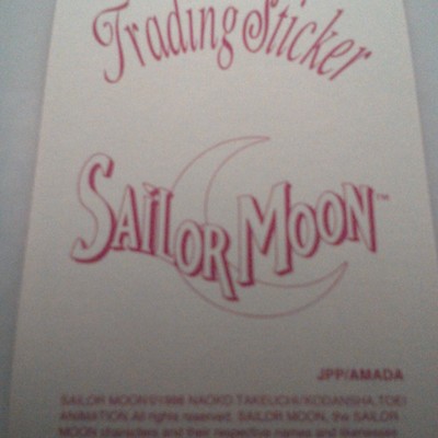 Sailor moon 1998 trading sticker card 12 jpp/amada toei rare mint